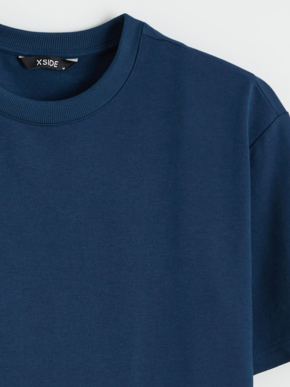 Petrol Bisiklet Yaka Kısa Kollu Erkek Sweatshirt-5