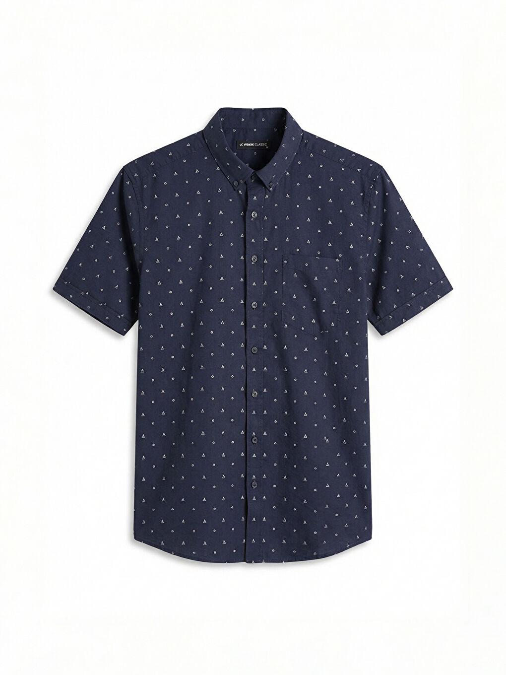 Patterned Regular Fit Men's Poplin Shirt-4