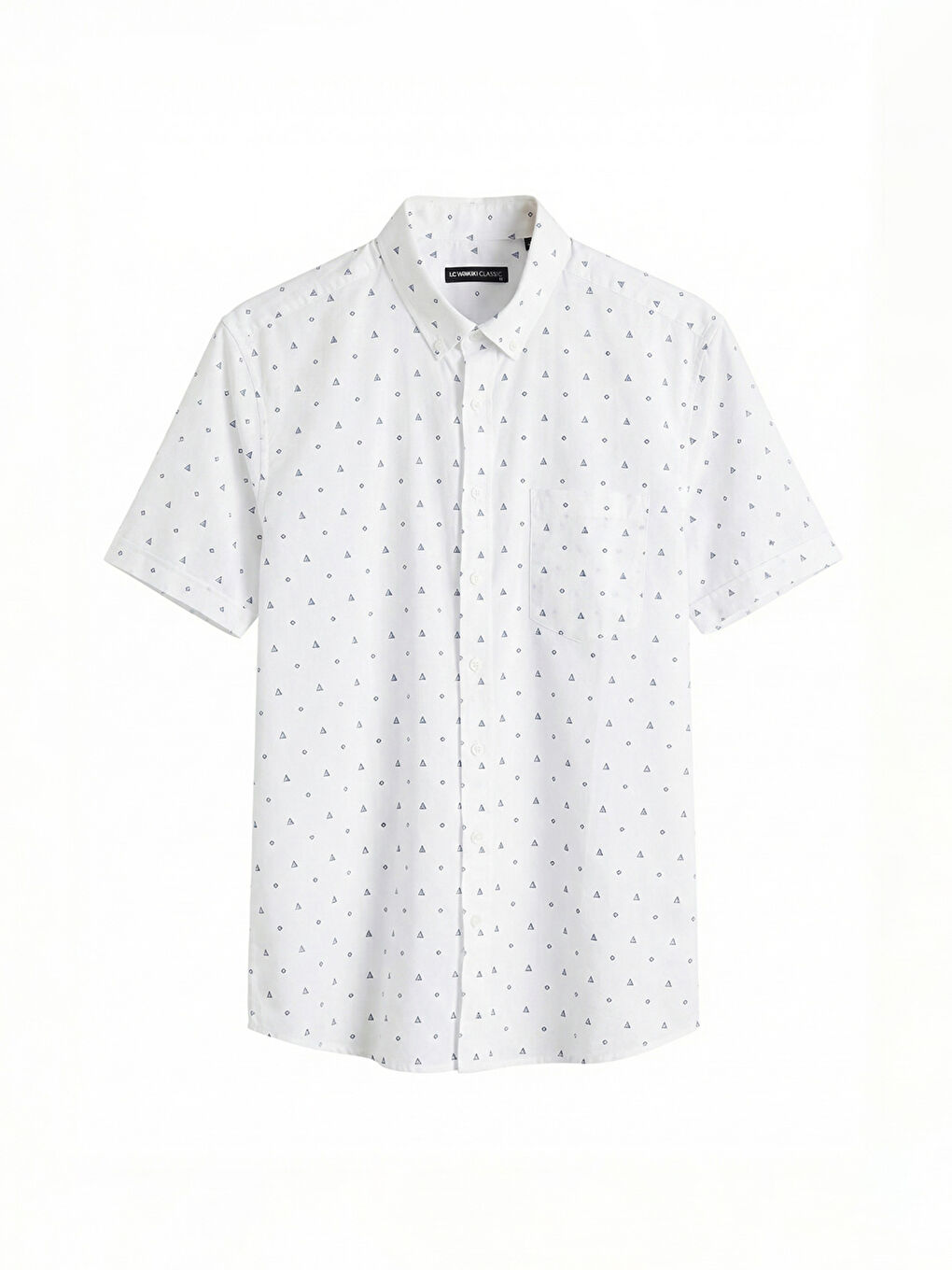 Πουκάμισο Ποπλίνα Κανονική Εφαρμογή με Σχέδια για Άνδρες-4