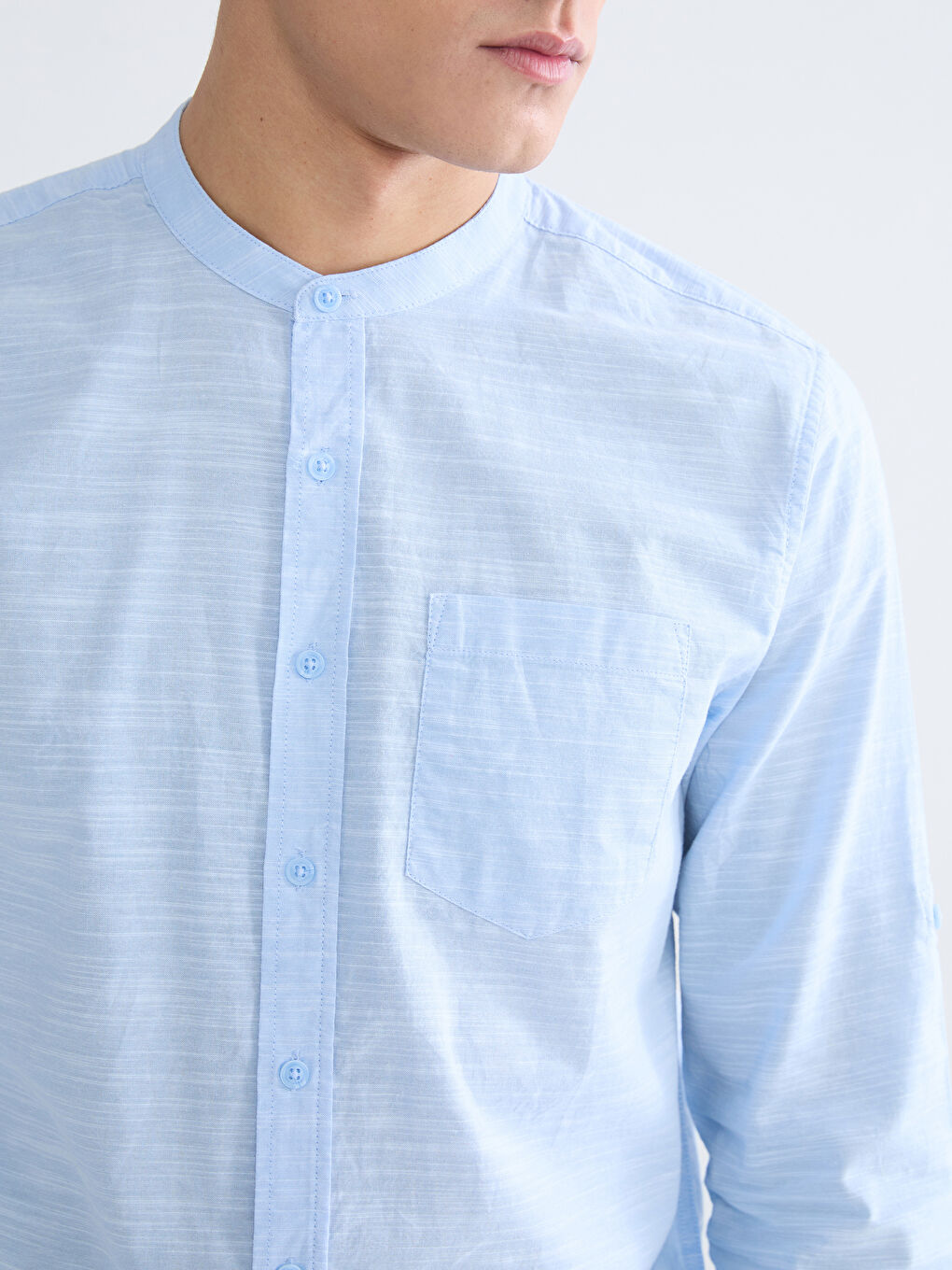 Ерлерге арналған стандартты пішім поплин жейде-2