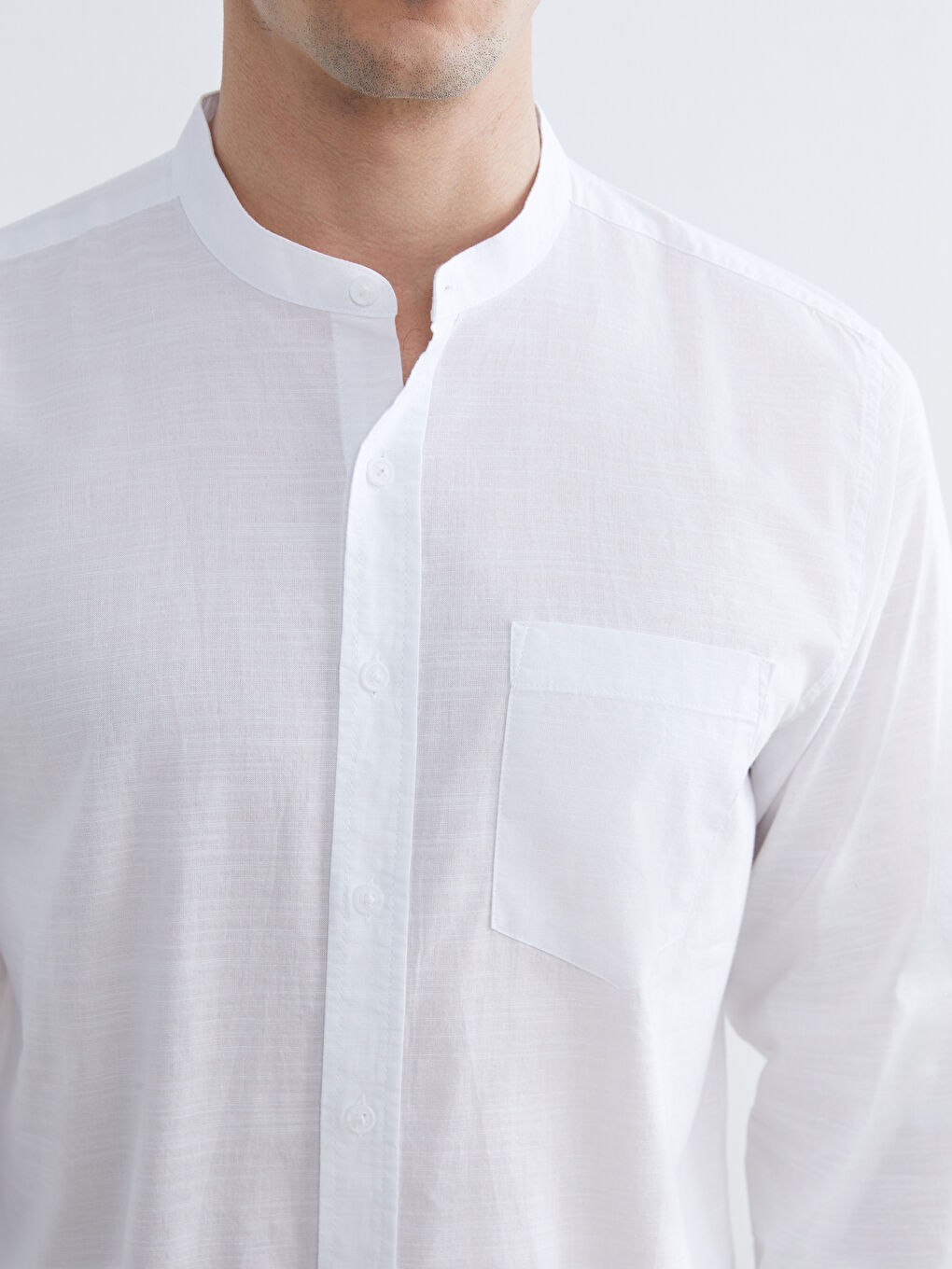 Regular Fit Poplin Men's Shirt-2