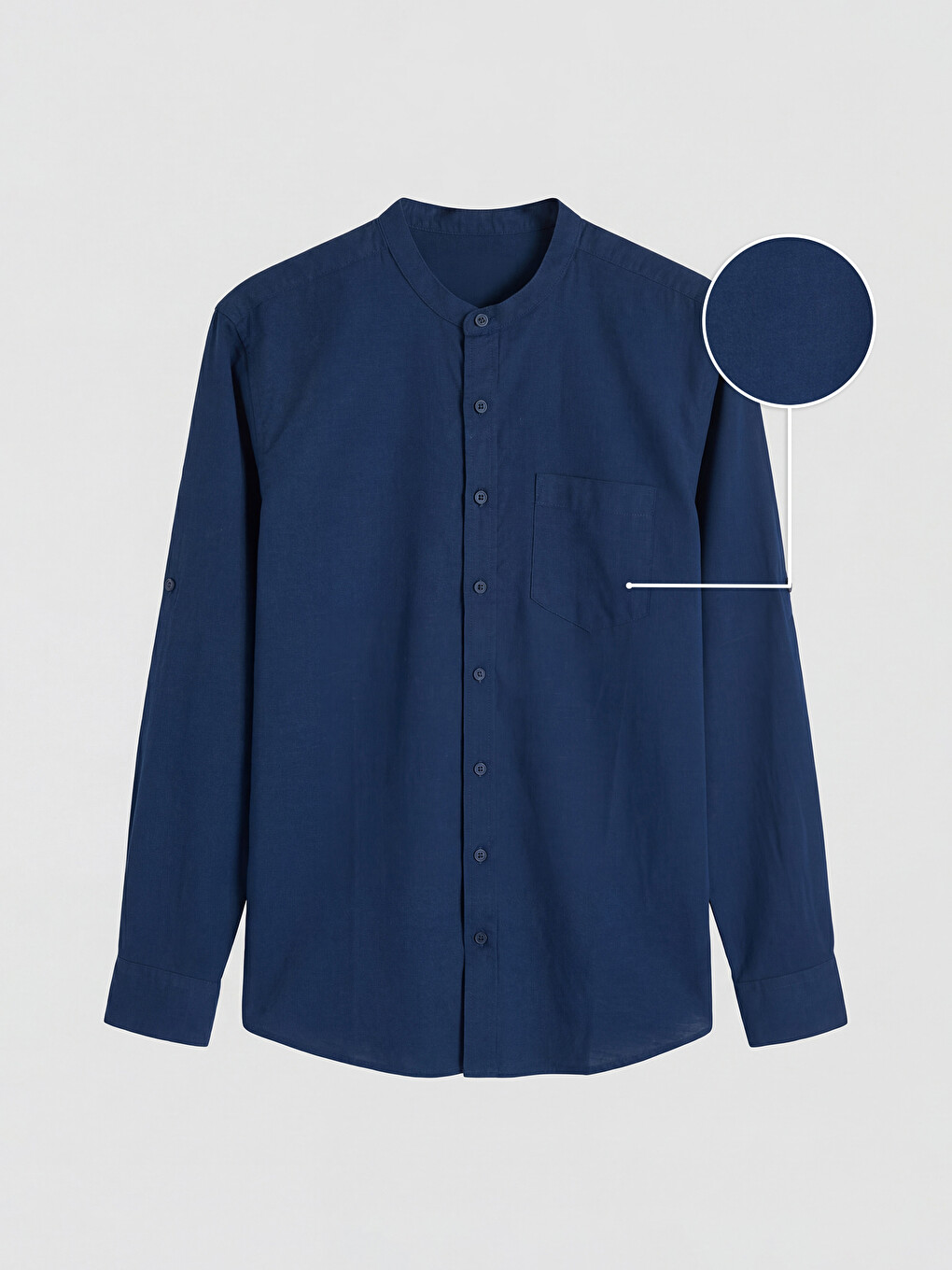 Regular Fit Poplin Men's Shirt-4