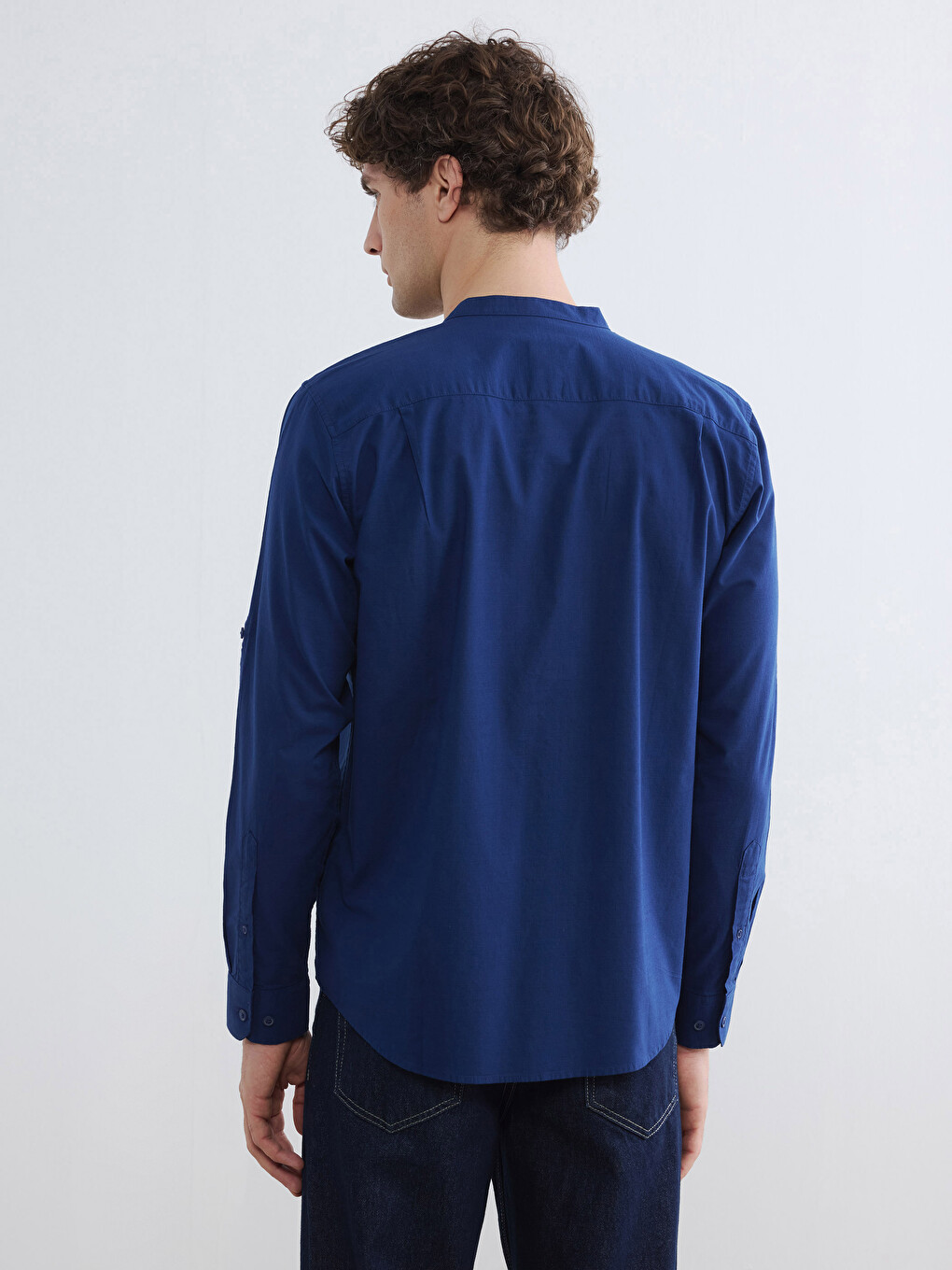 Regular Fit Poplin Men's Shirt-3