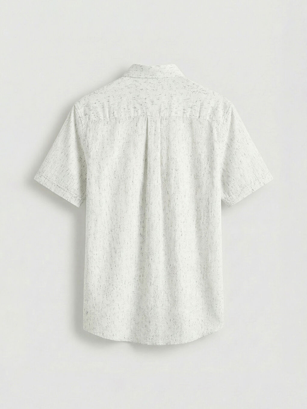 قميص رجالي بقصة عادية من قماش البوبلين بنقشة.-5