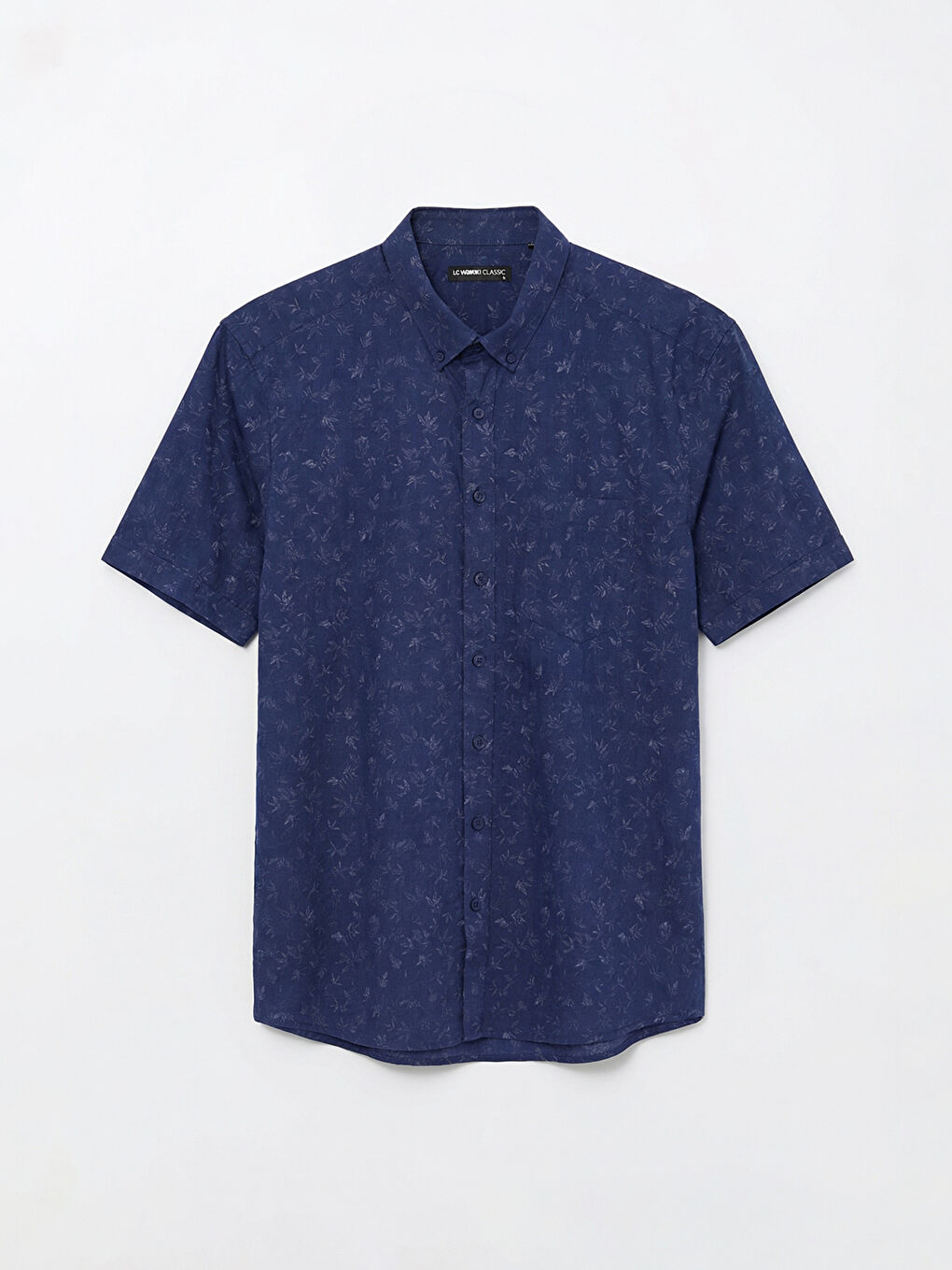 Чоловіча сорочка з попліну стандартного крою з візерунком-4