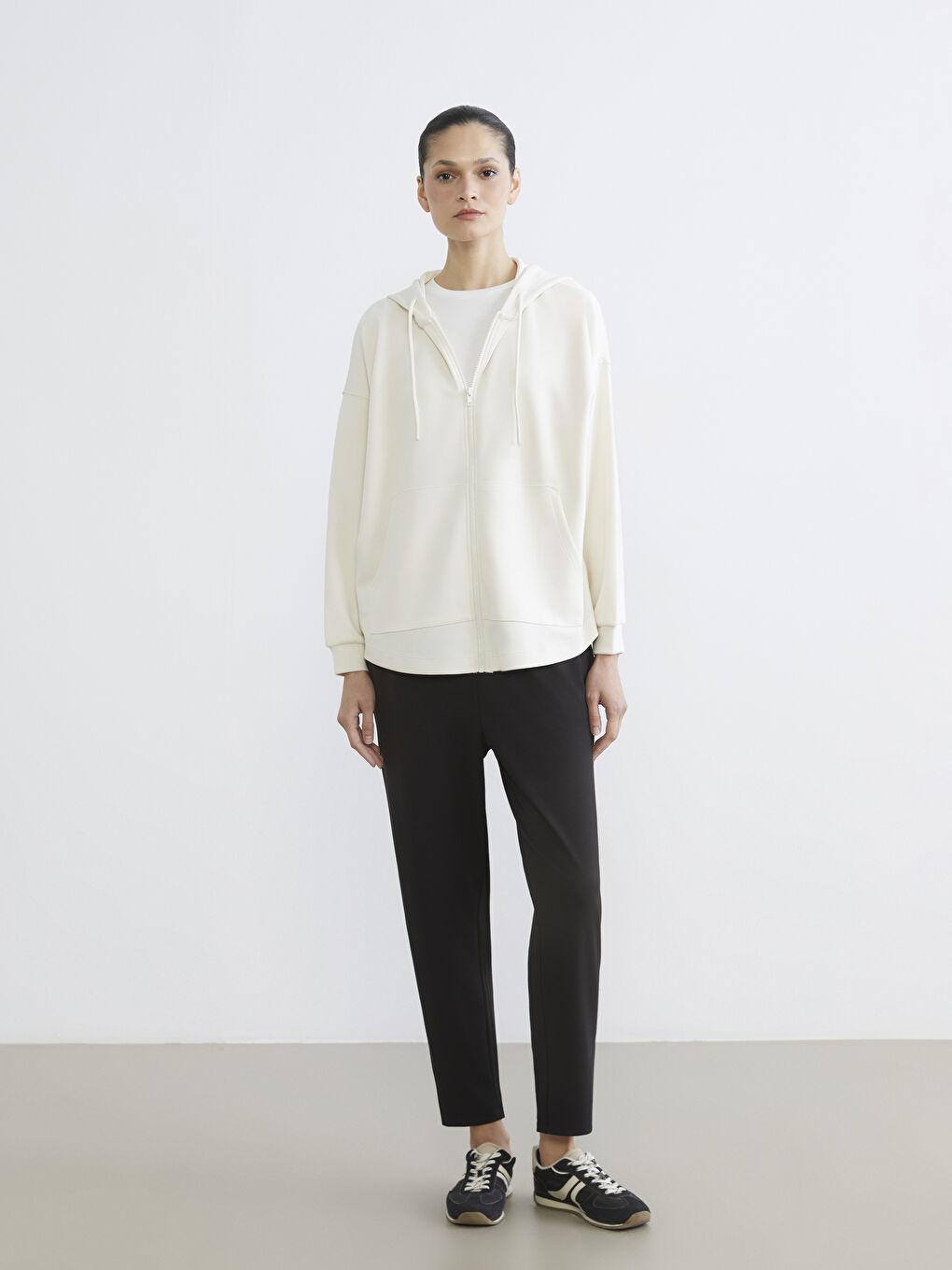 Oversized Women's Zip-Up Hoodie-1