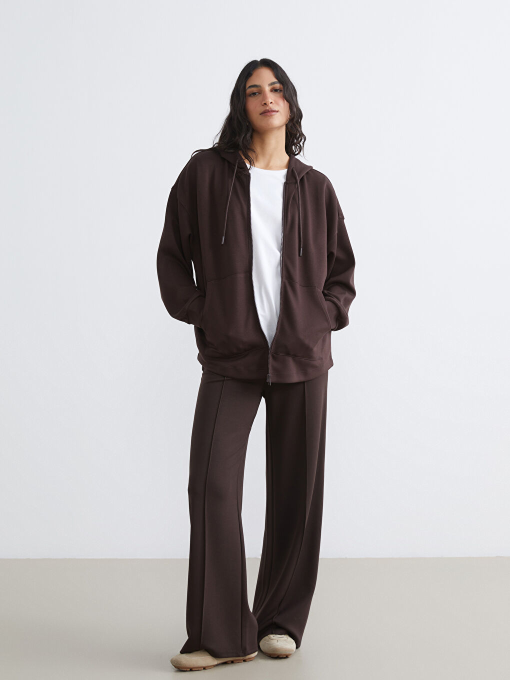 Oversized Women's Zip-Up Hoodie-1