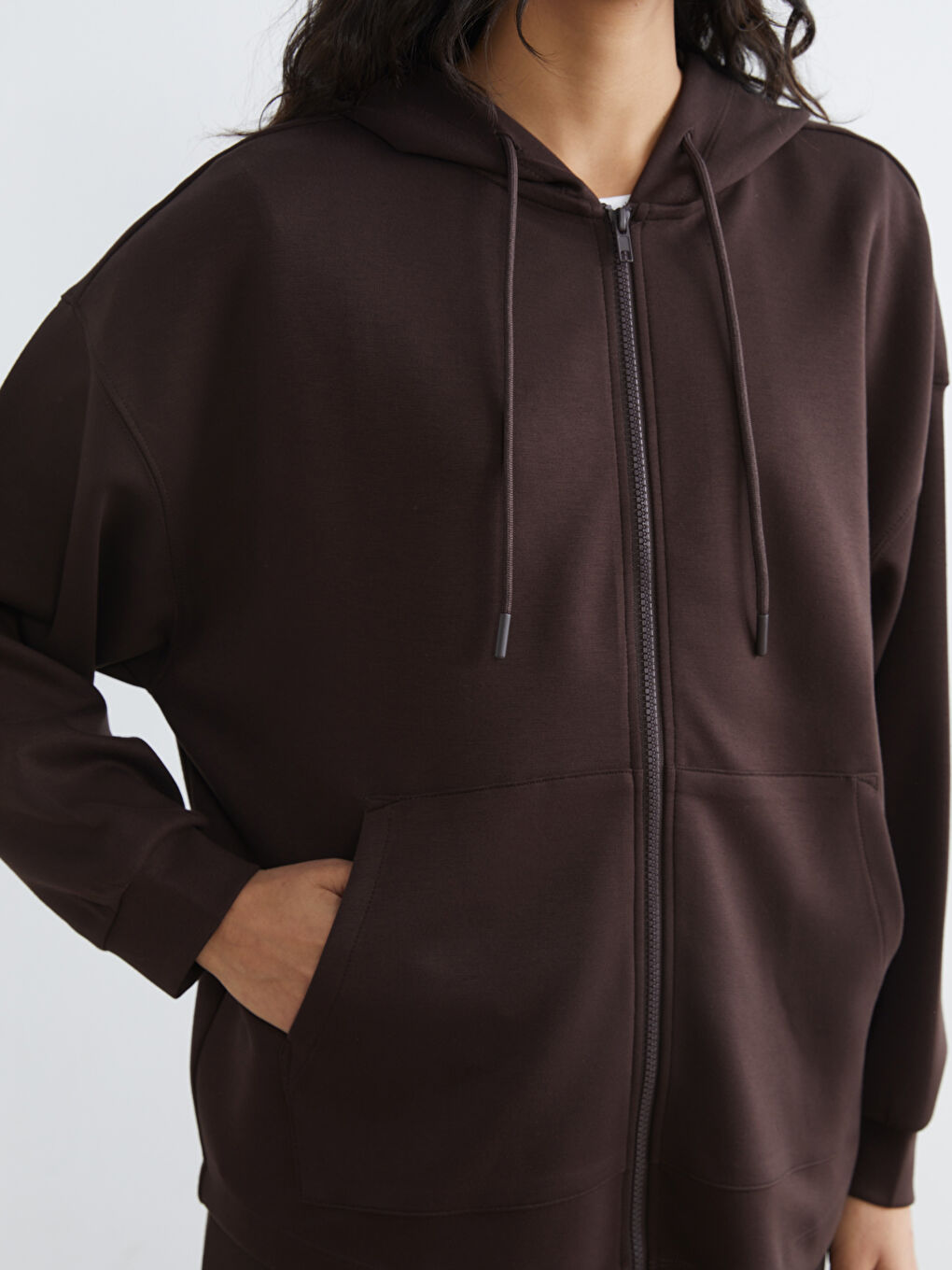 Oversized Women's Zip-Up Hoodie-2