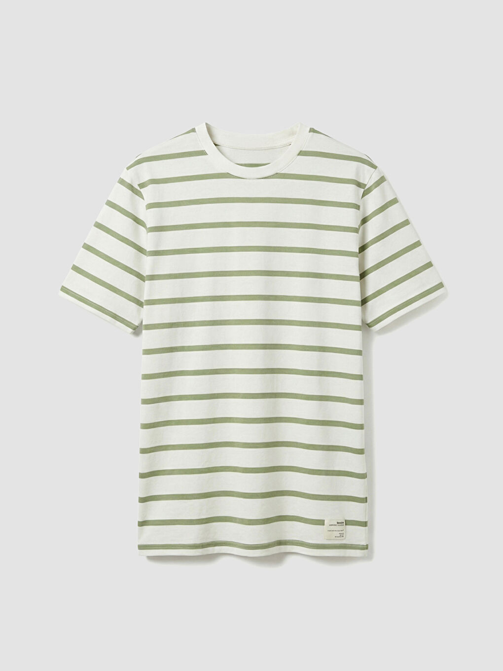 Striped crew neck jersey T-shirt for men-4