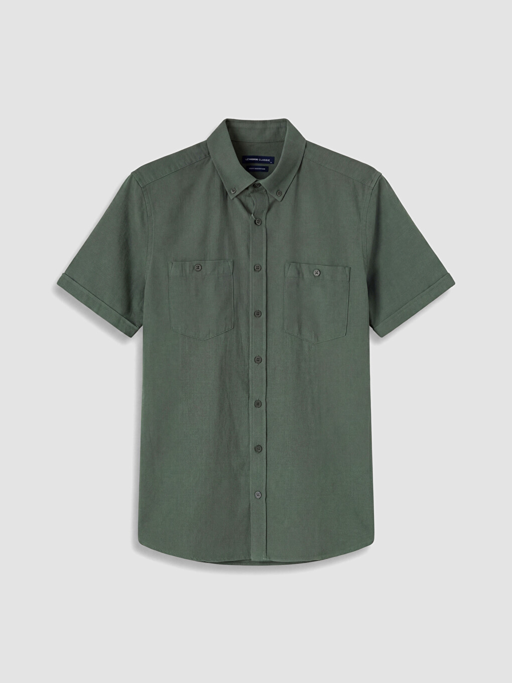 Regular Fit Dobby Shirt for Men-4