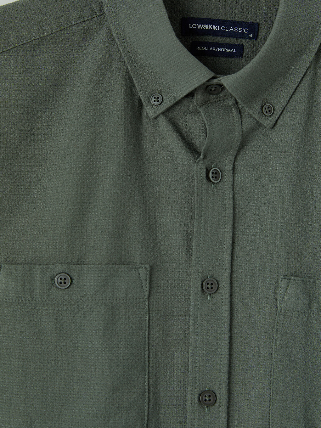 Regular Fit Dobby Shirt for Men-5