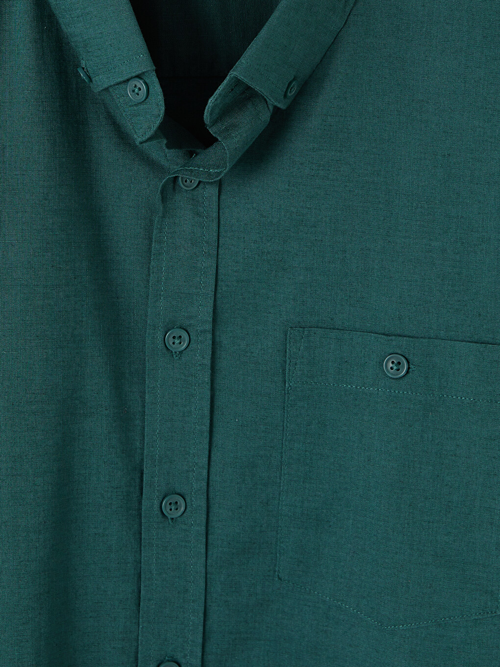 Regular Fit Linen Blend Men's Shirt-5