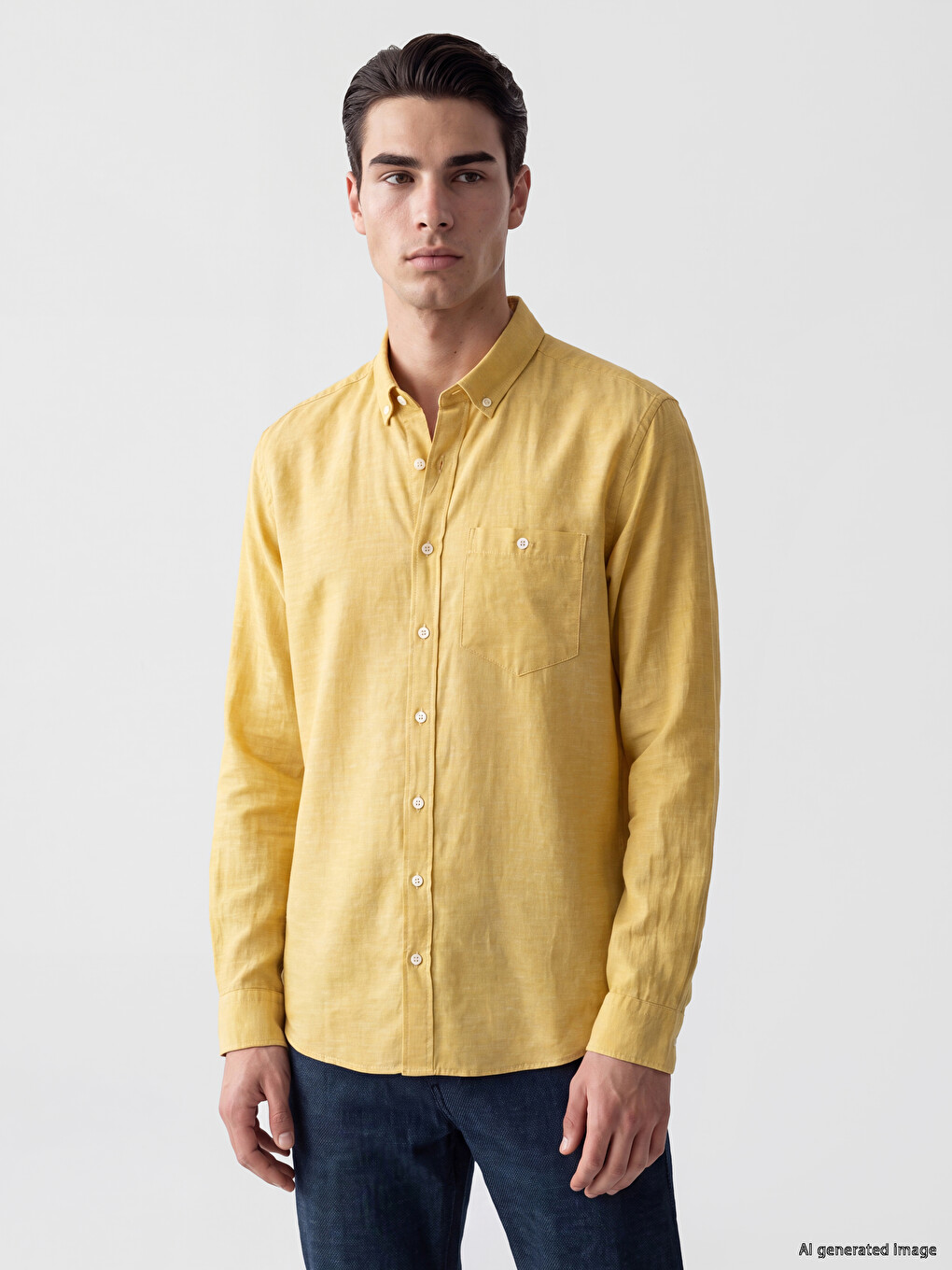 Linen Blend Men's Shirt