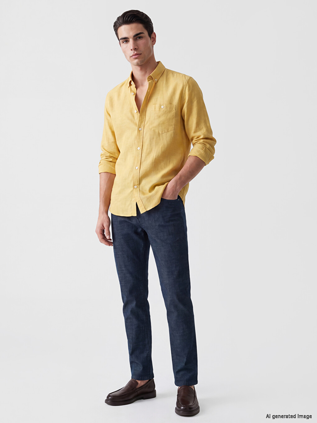 Linen Blend Men's Shirt-1