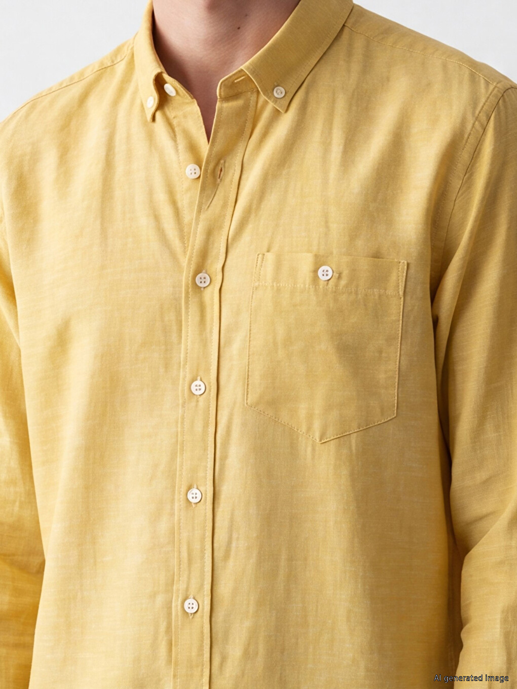 Linen Blend Men's Shirt-2