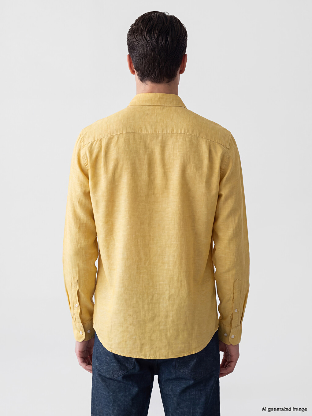 Linen Blend Men's Shirt-3
