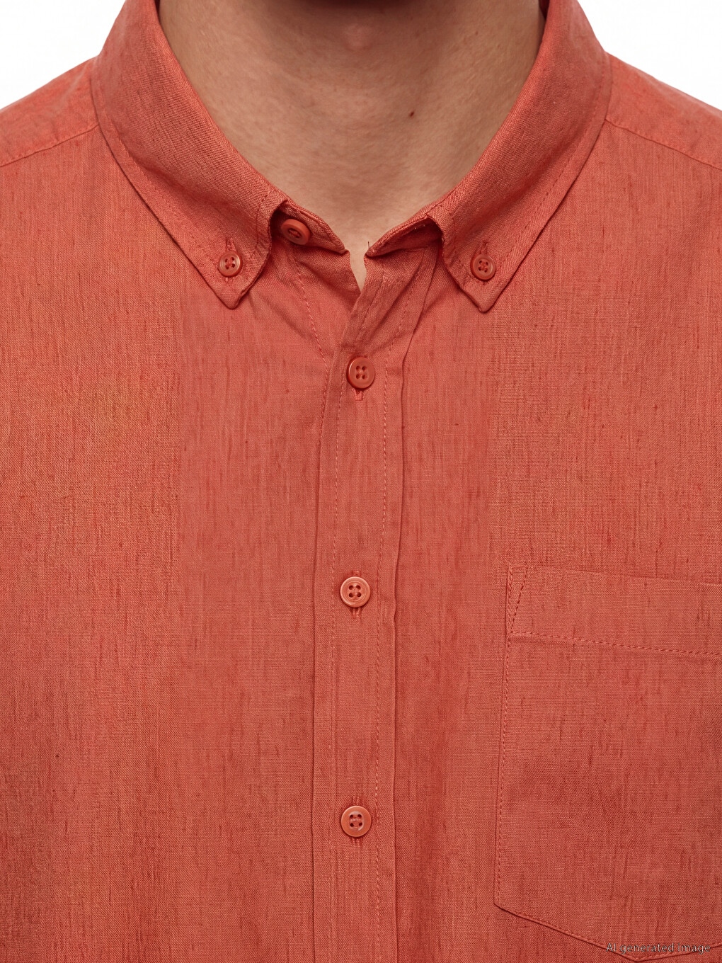 Regular Fit Linen Blend Men's Shirt-2