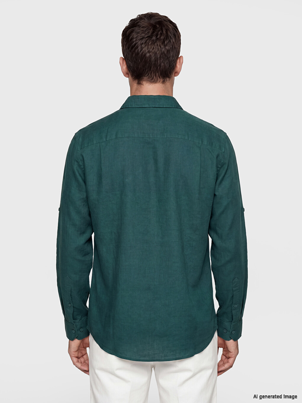 Regular Fit Linen Blend Men's Shirt-3