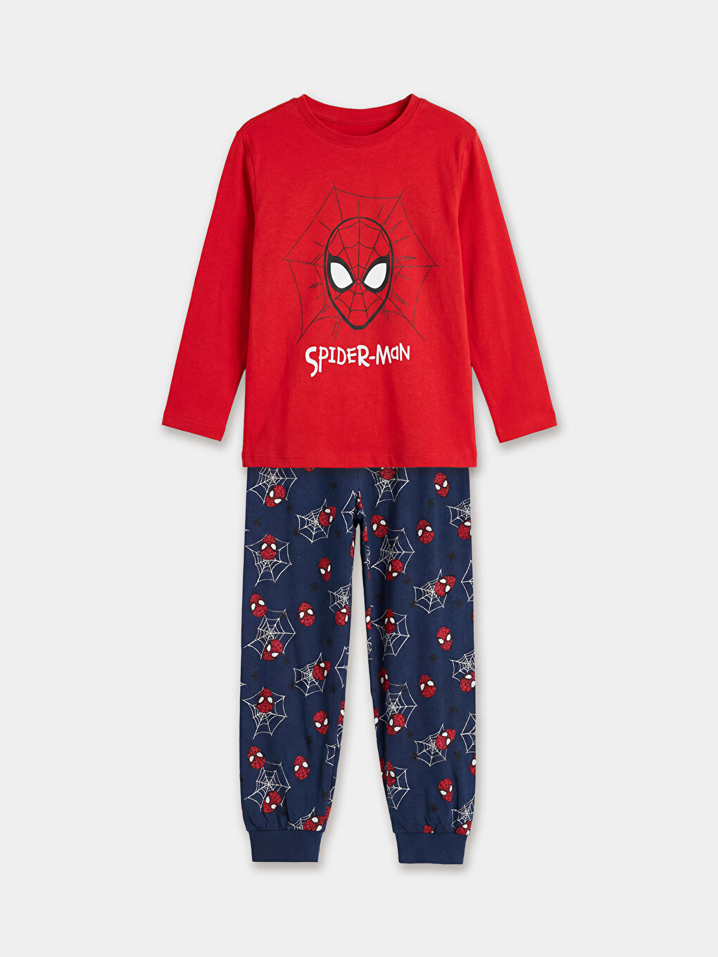 Kırmızı Spider-Man Baskılı Erkek Çocuk Pijama Takım