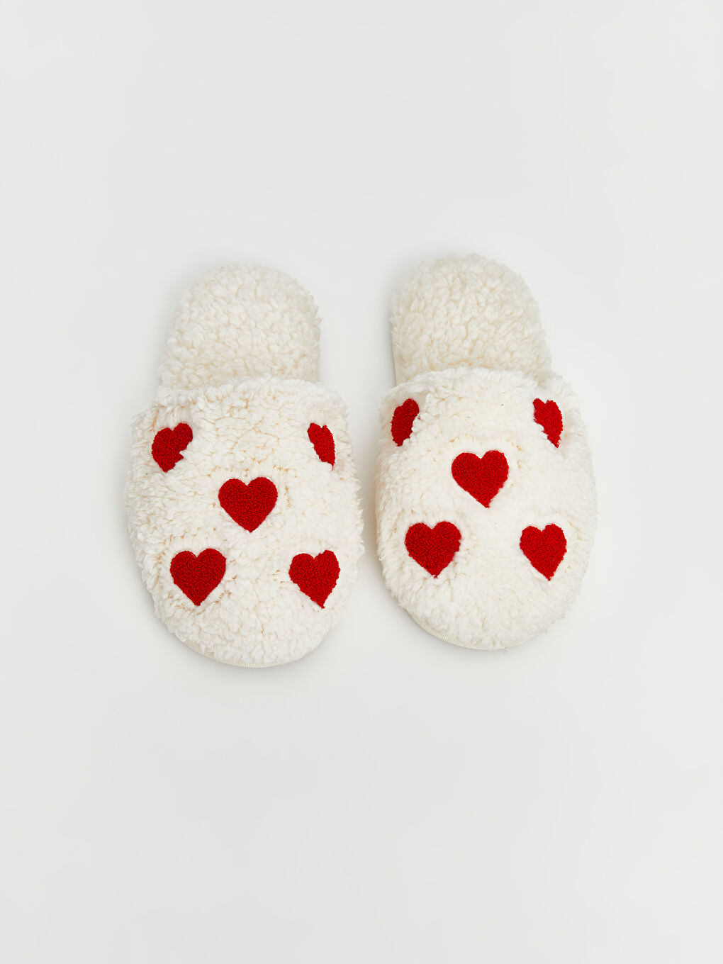 Heart Patterned Women's Slippers-2