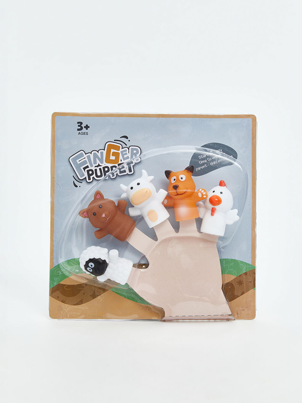 ცხოველთა თემატური თითის თოჯინა