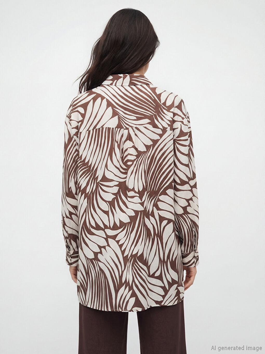 Patterned Women's Tunic Shirt-3