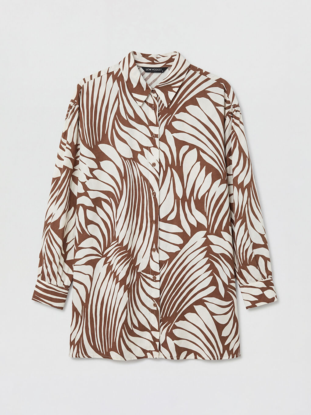 Patterned Women's Tunic Shirt-4