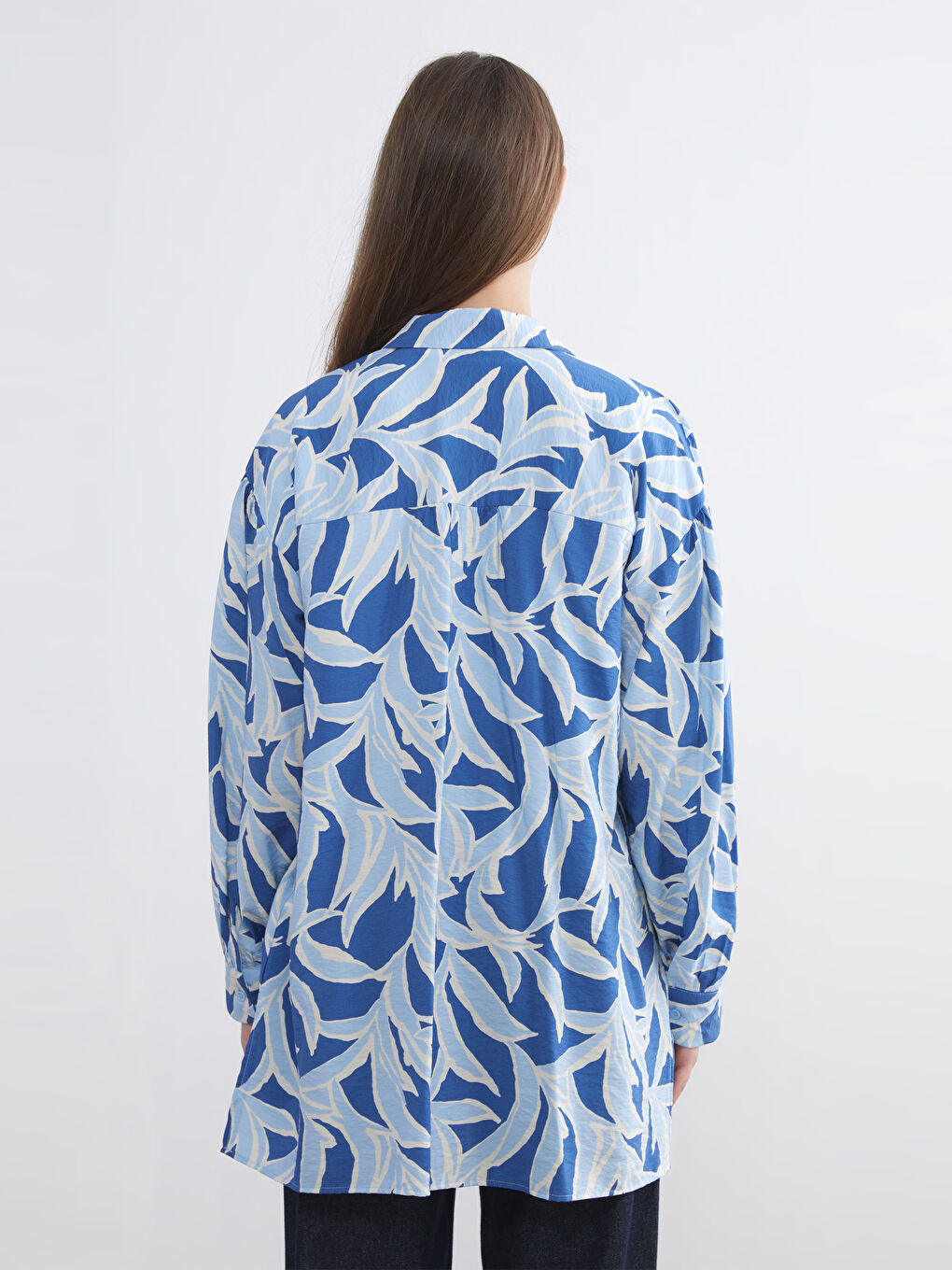 Patterned Women's Tunic Shirt-3