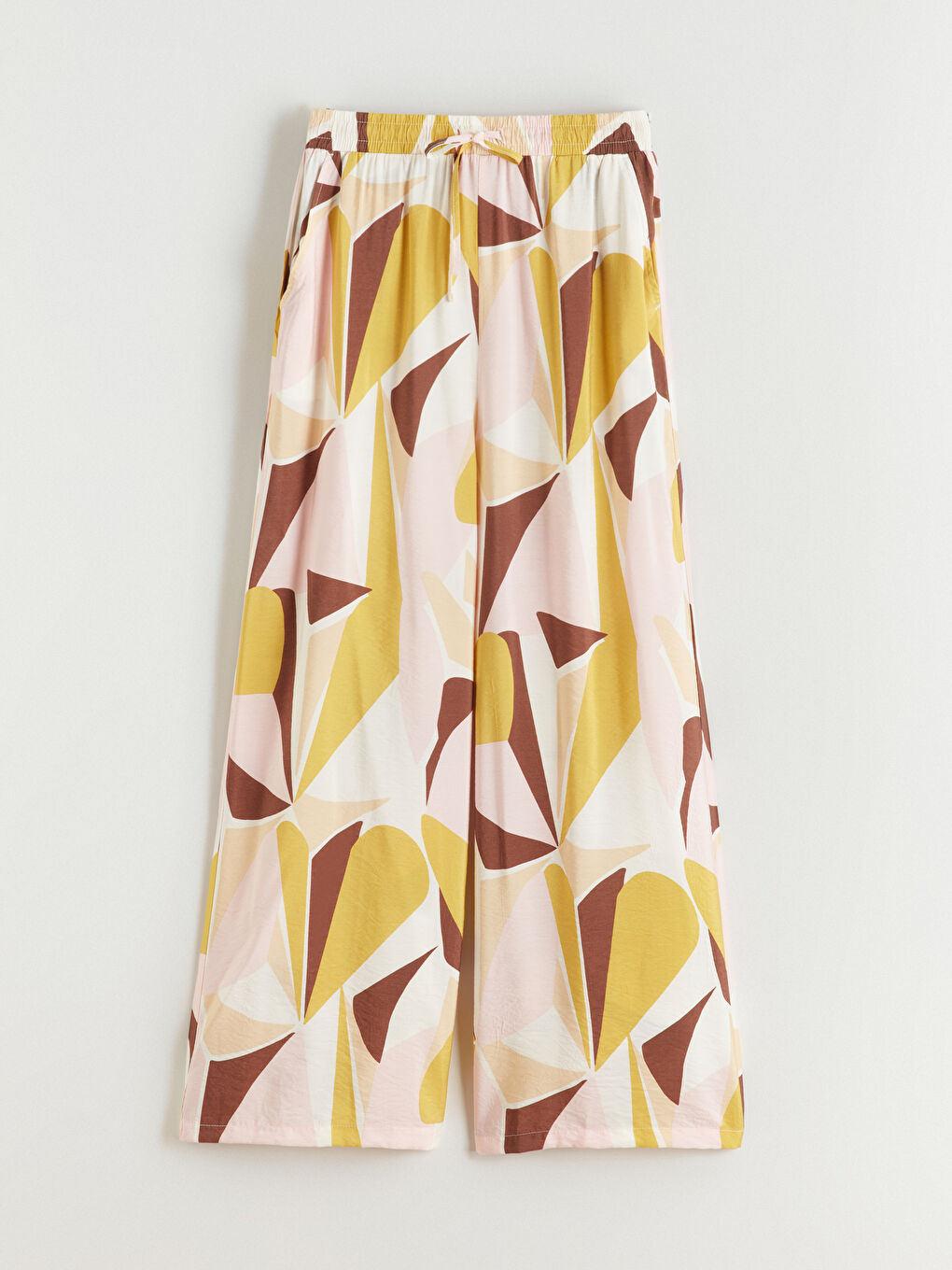 Женщины Разноцветный Брюки-4