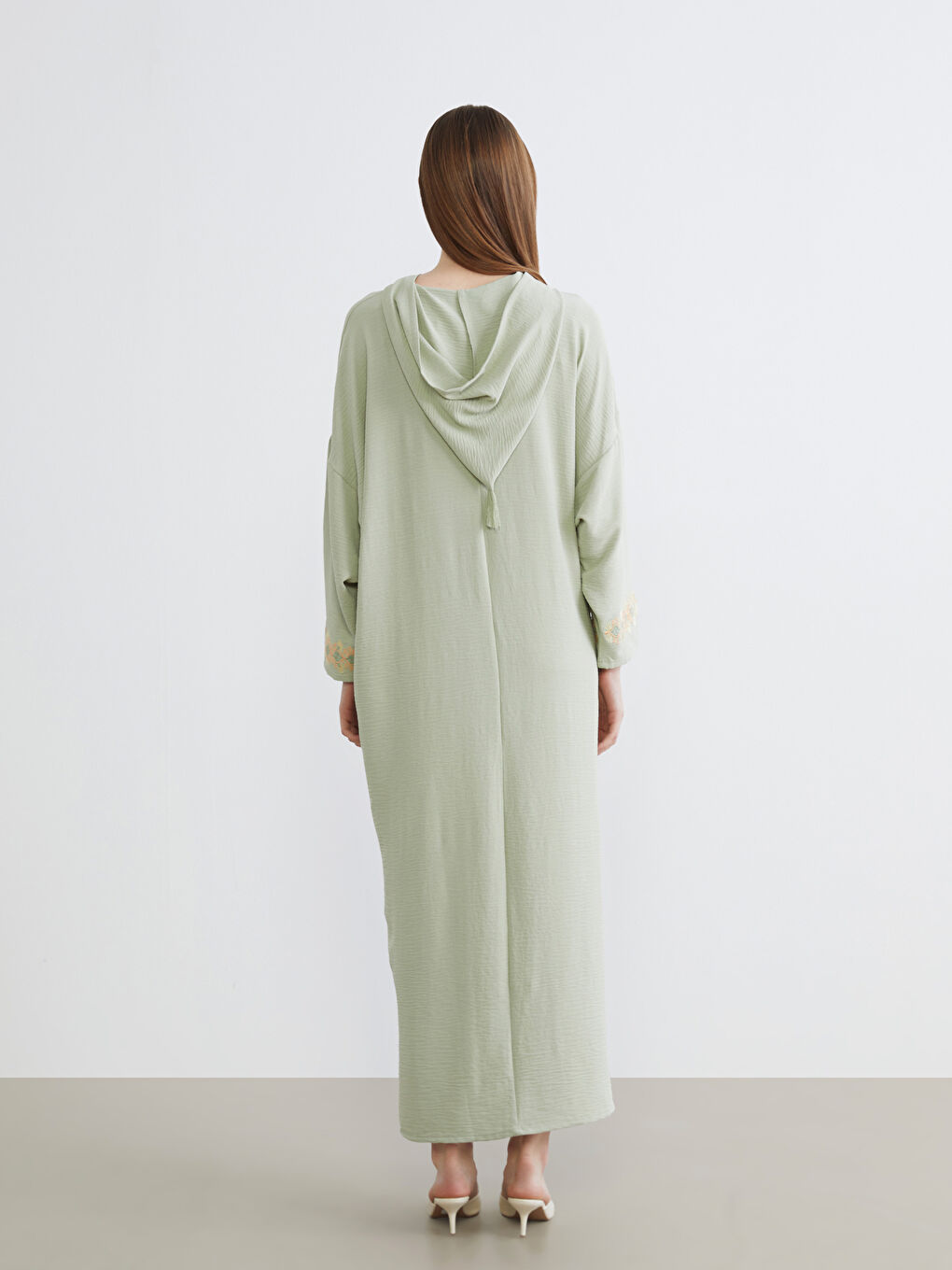 Hooded Embroidered Oversize Dress-3