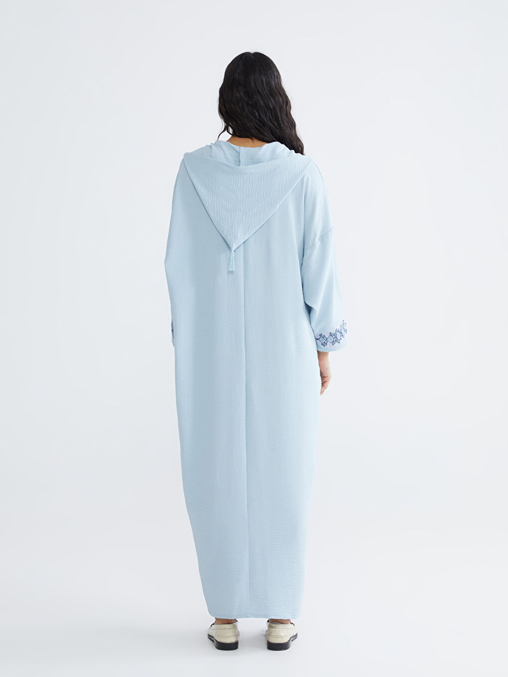 Hooded Embroidered Oversize Dress-3
