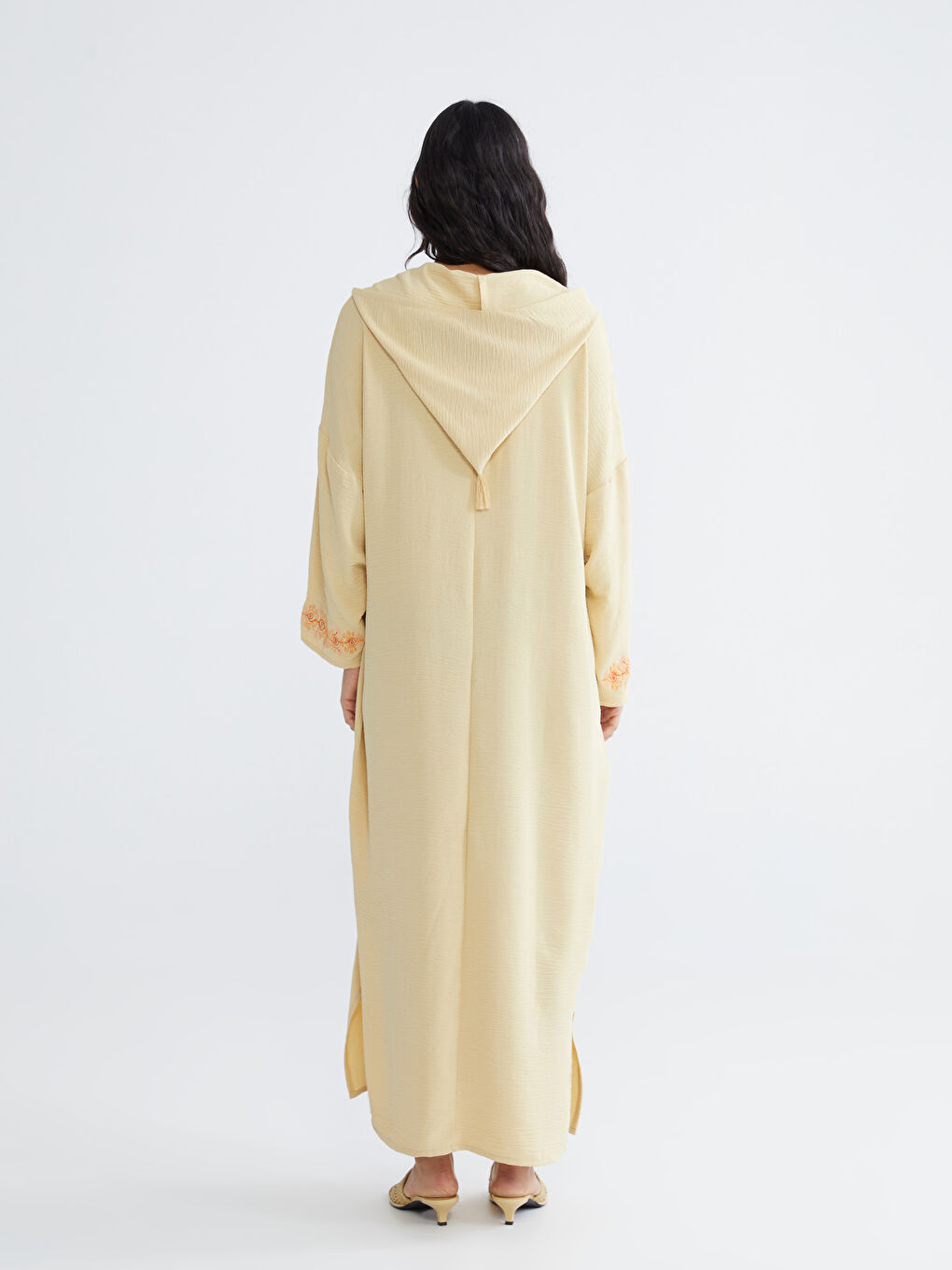 Hooded Embroidered Oversize Dress-3
