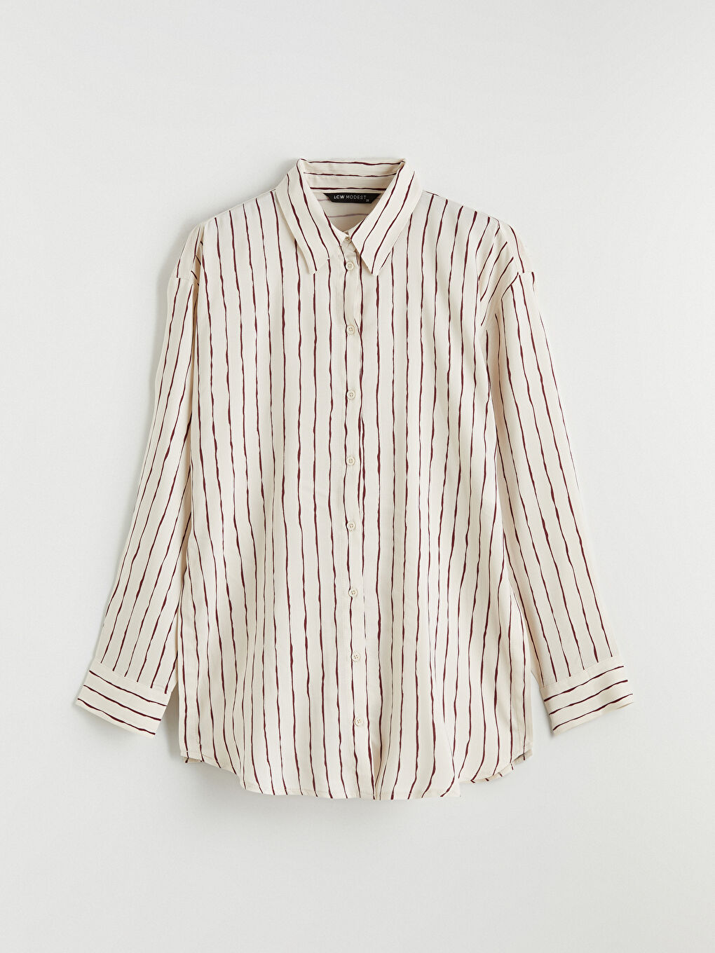 Striped Oversized Women's Shirt Tunic-4