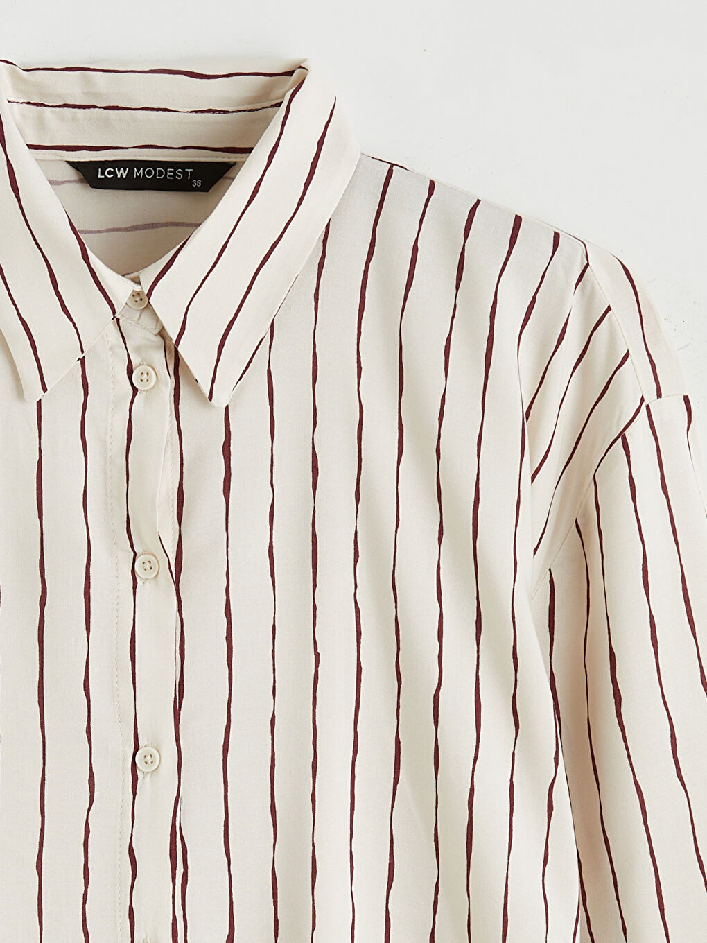 Striped Oversized Women's Shirt Tunic-5