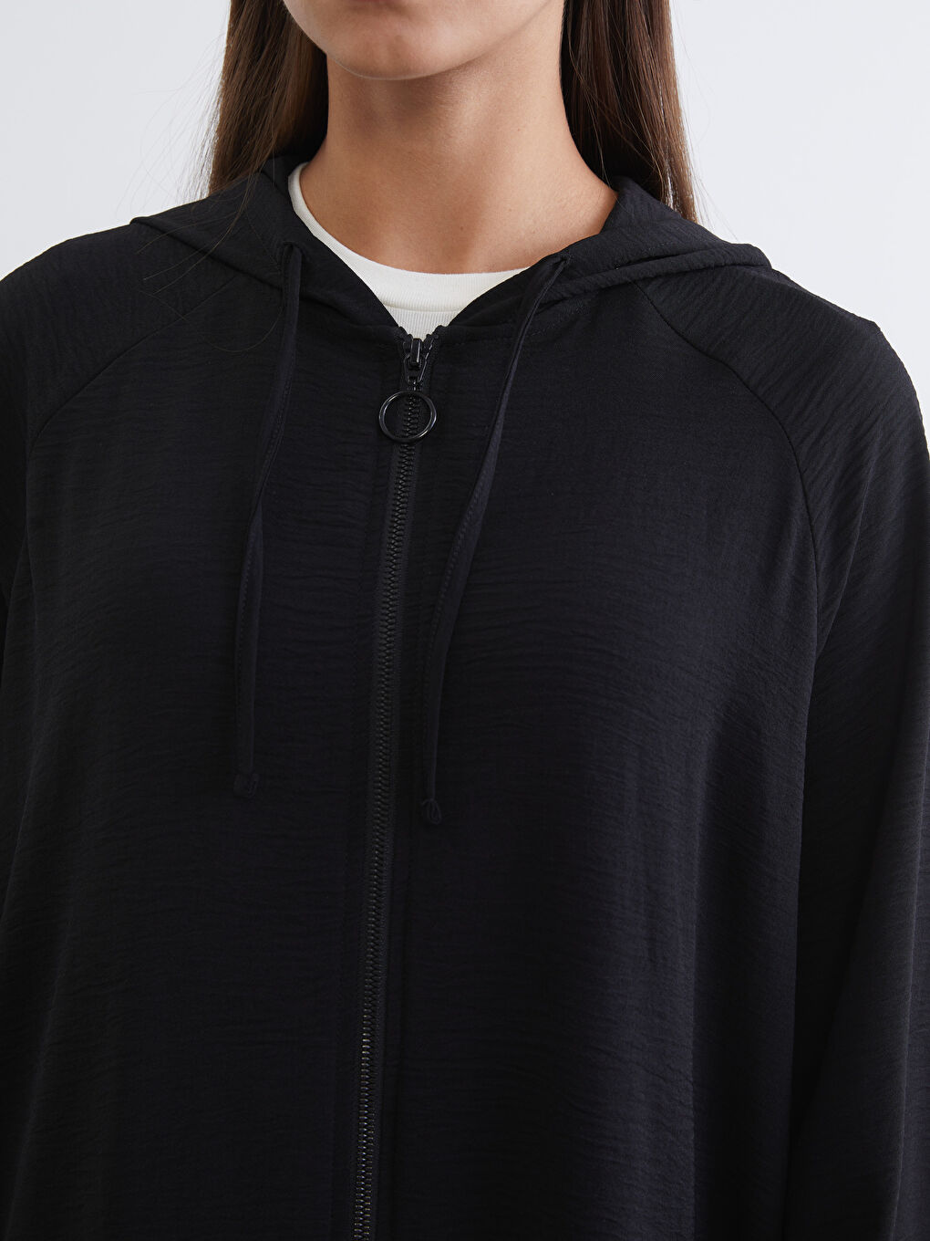 Oversized hooded tunic for women.-2