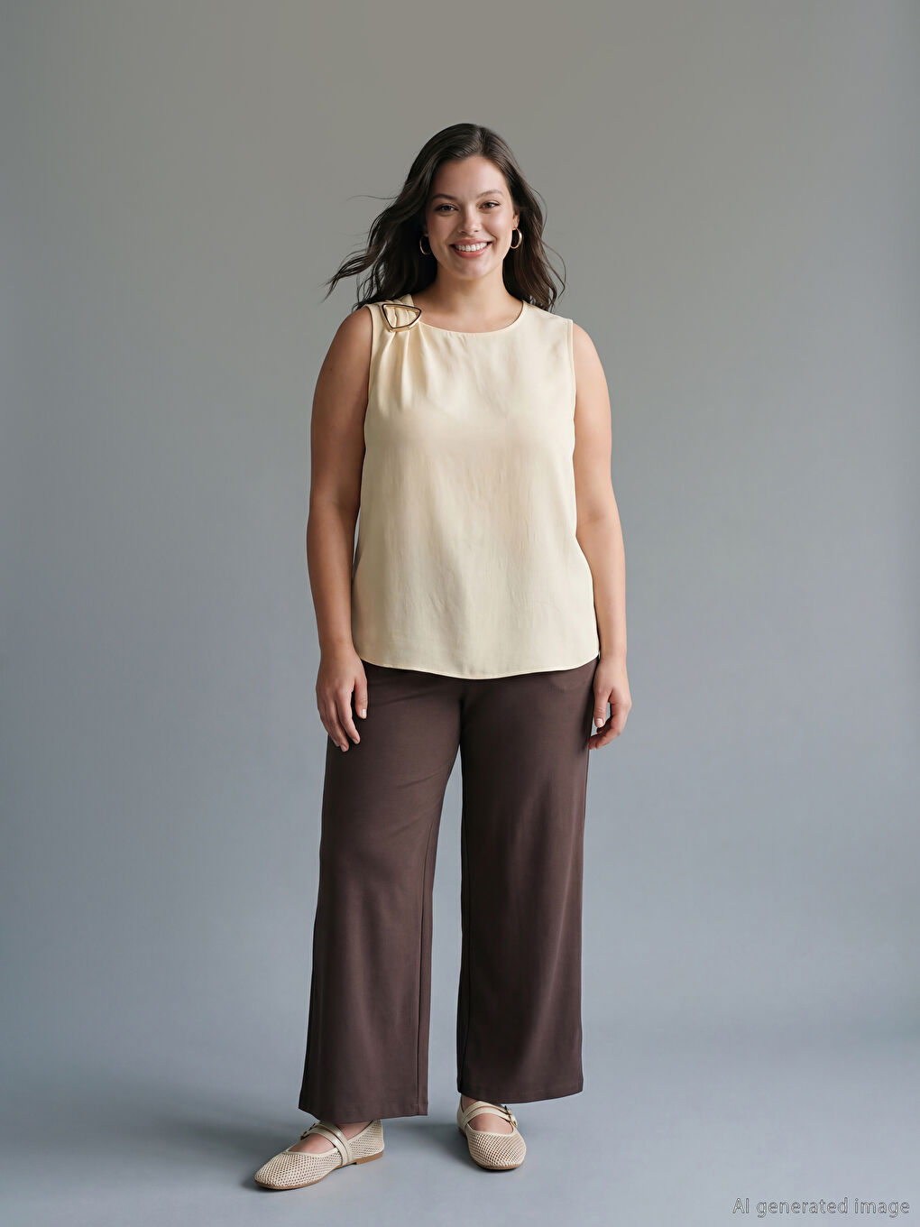 Woman BROWN Trousers