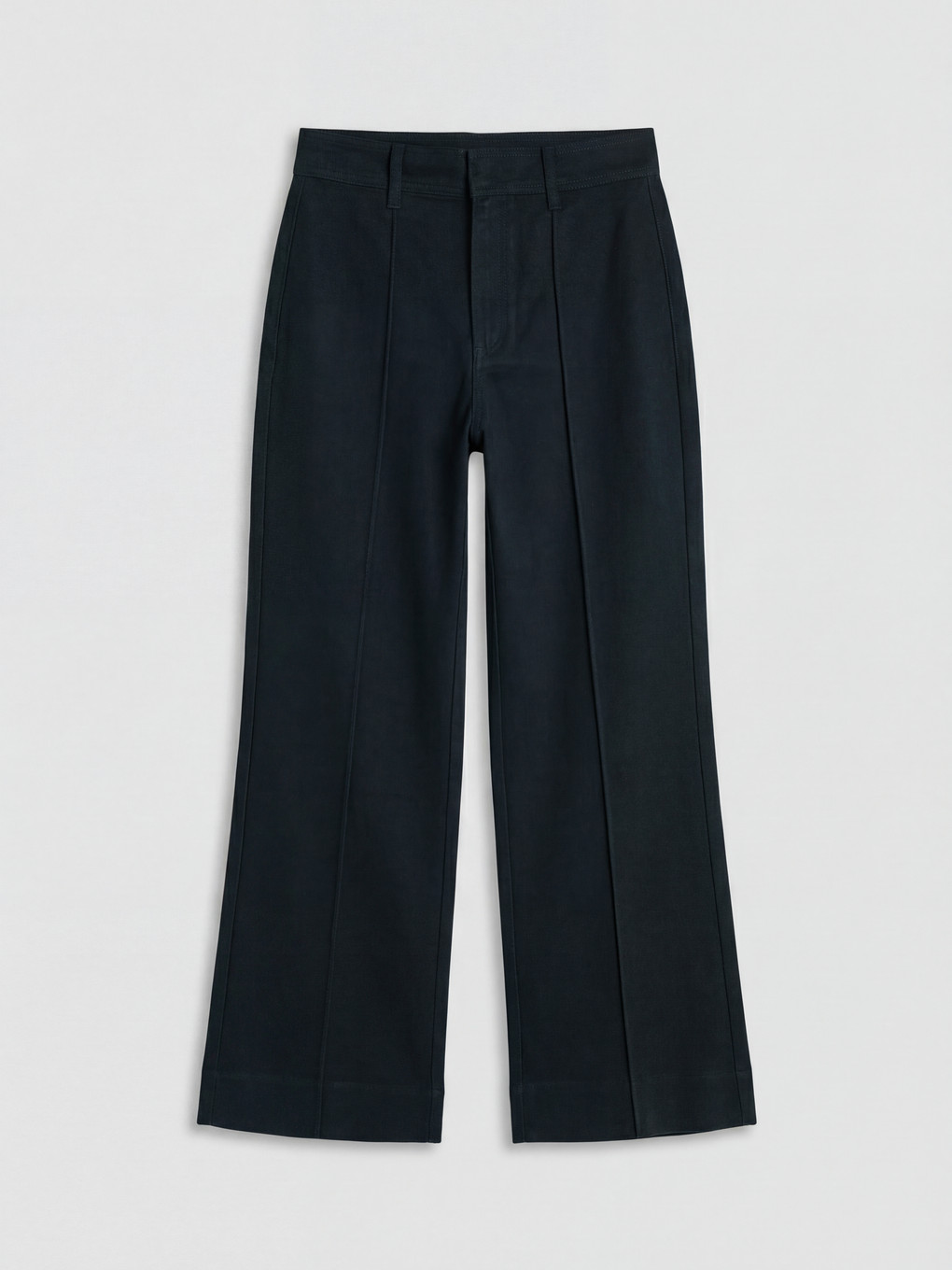 Pantalon Femme Taille Haute À Jambe Large-4