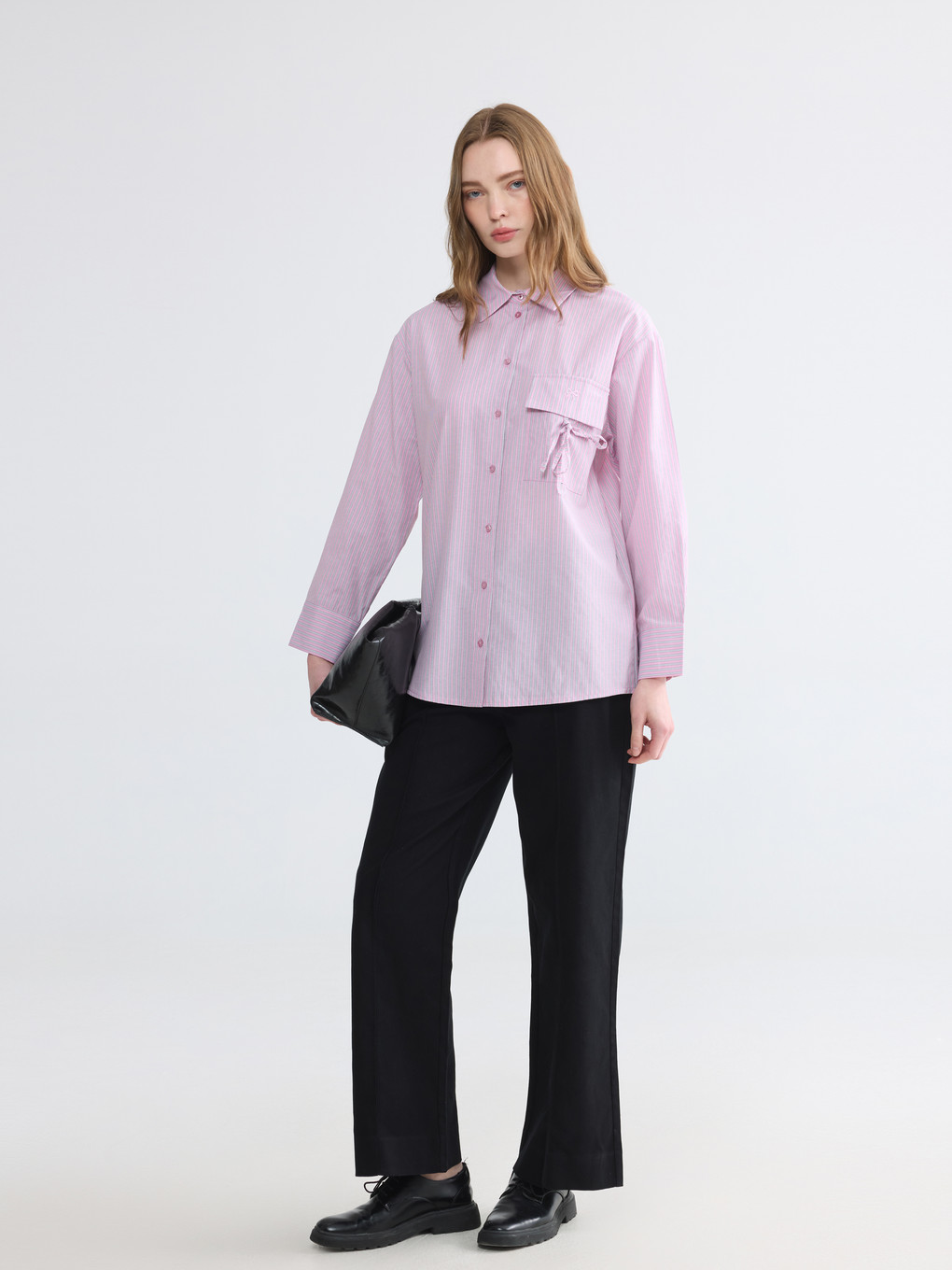 Pantalon Femme Taille Haute À Jambe Large