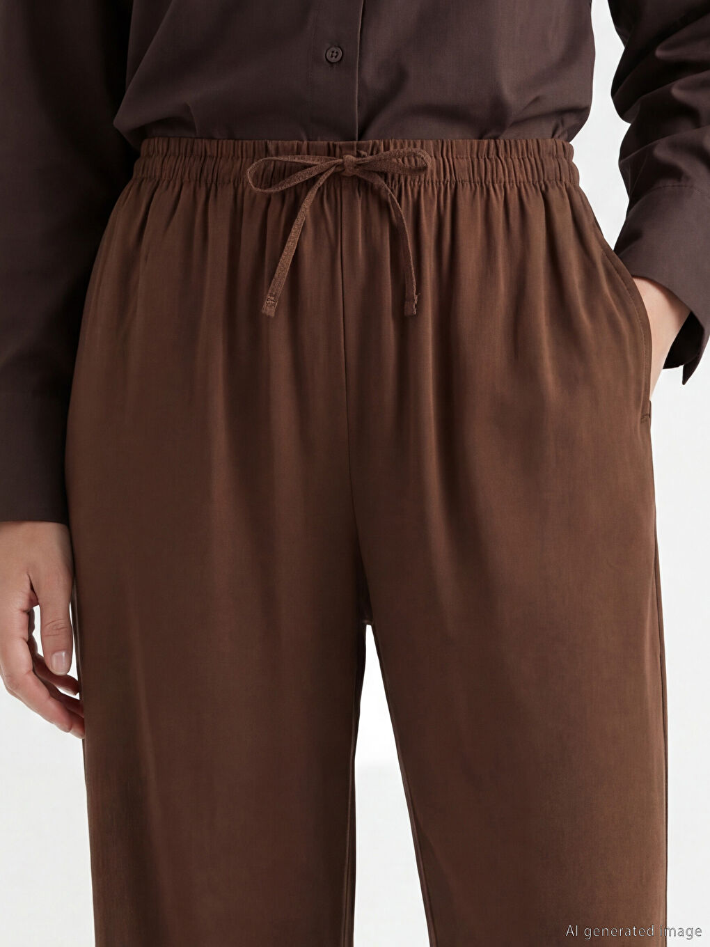 Elastic Waist Women's Trousers-2