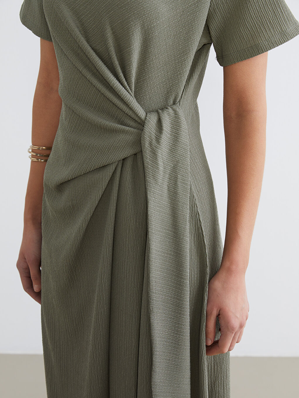 Женщины Хаки Платье-2