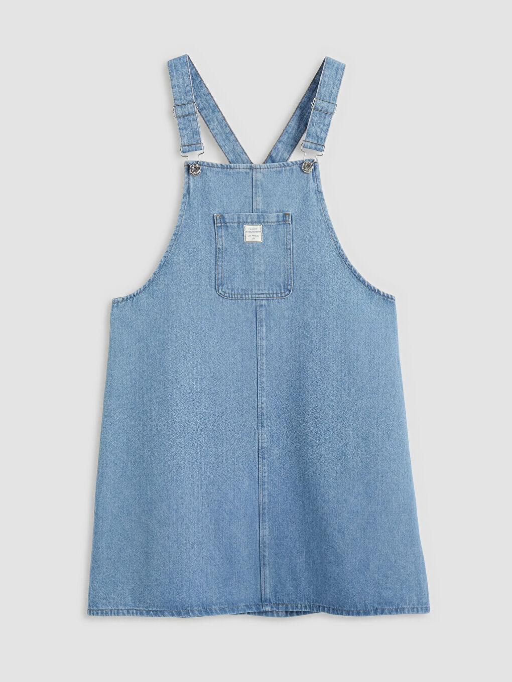 Square Neck Women's Jean Dungarees-3