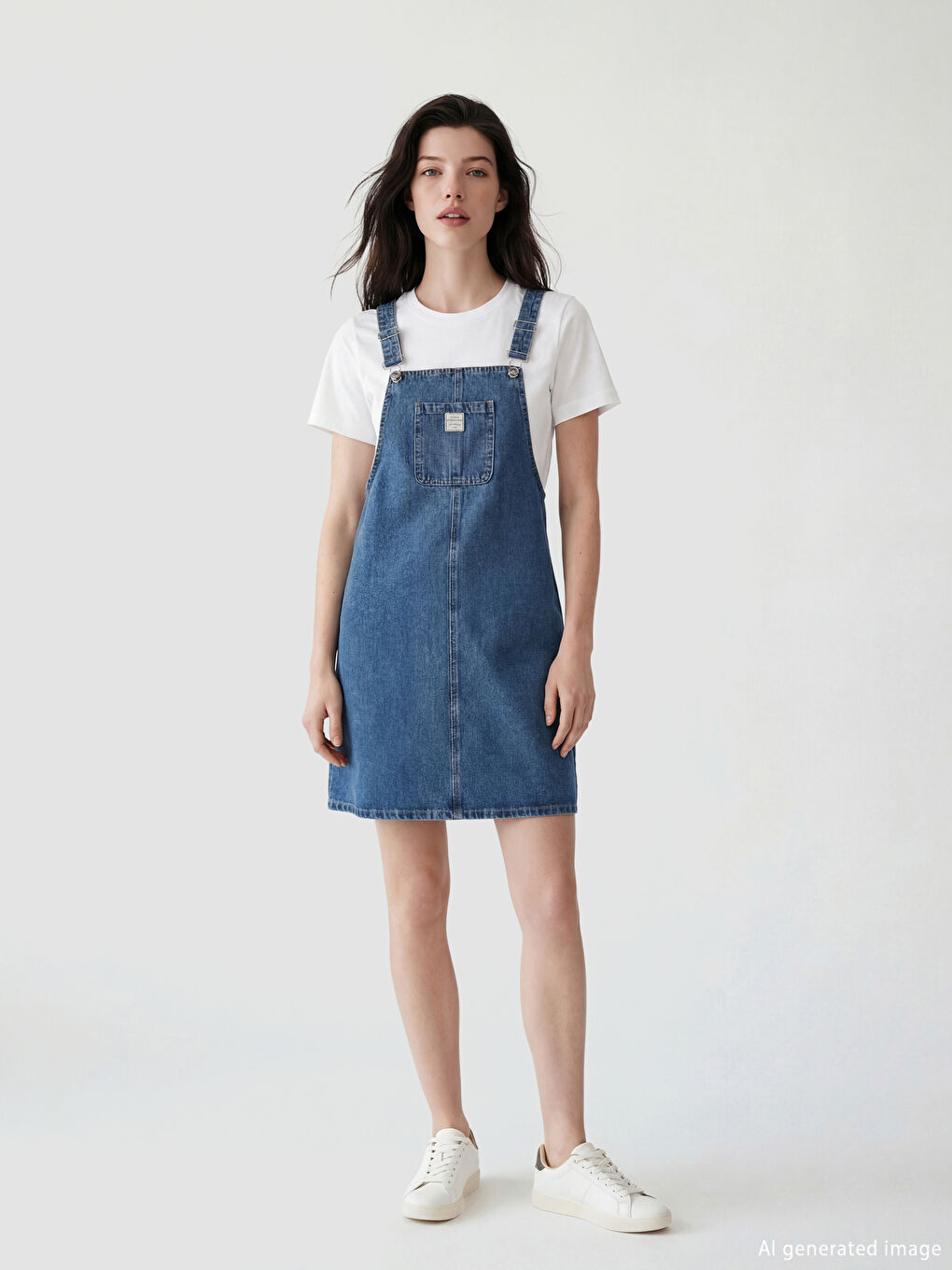 шаршы жағалы әйелдерге арналған деним комбинезон