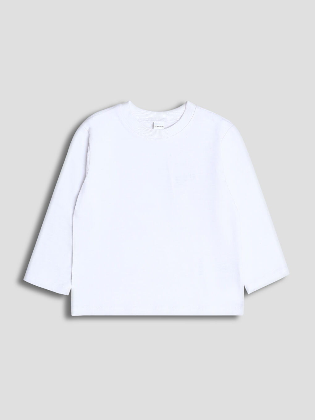 Crew Neck Long Sleeve Basic Boys' T-Shirt