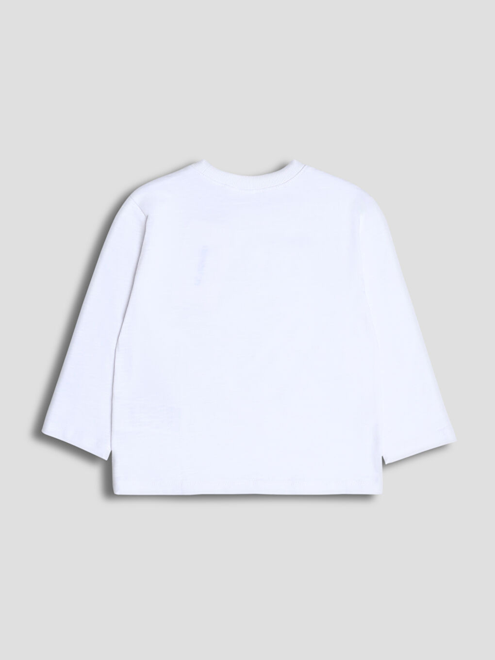 Crew Neck Long Sleeve Basic Boys' T-Shirt-1