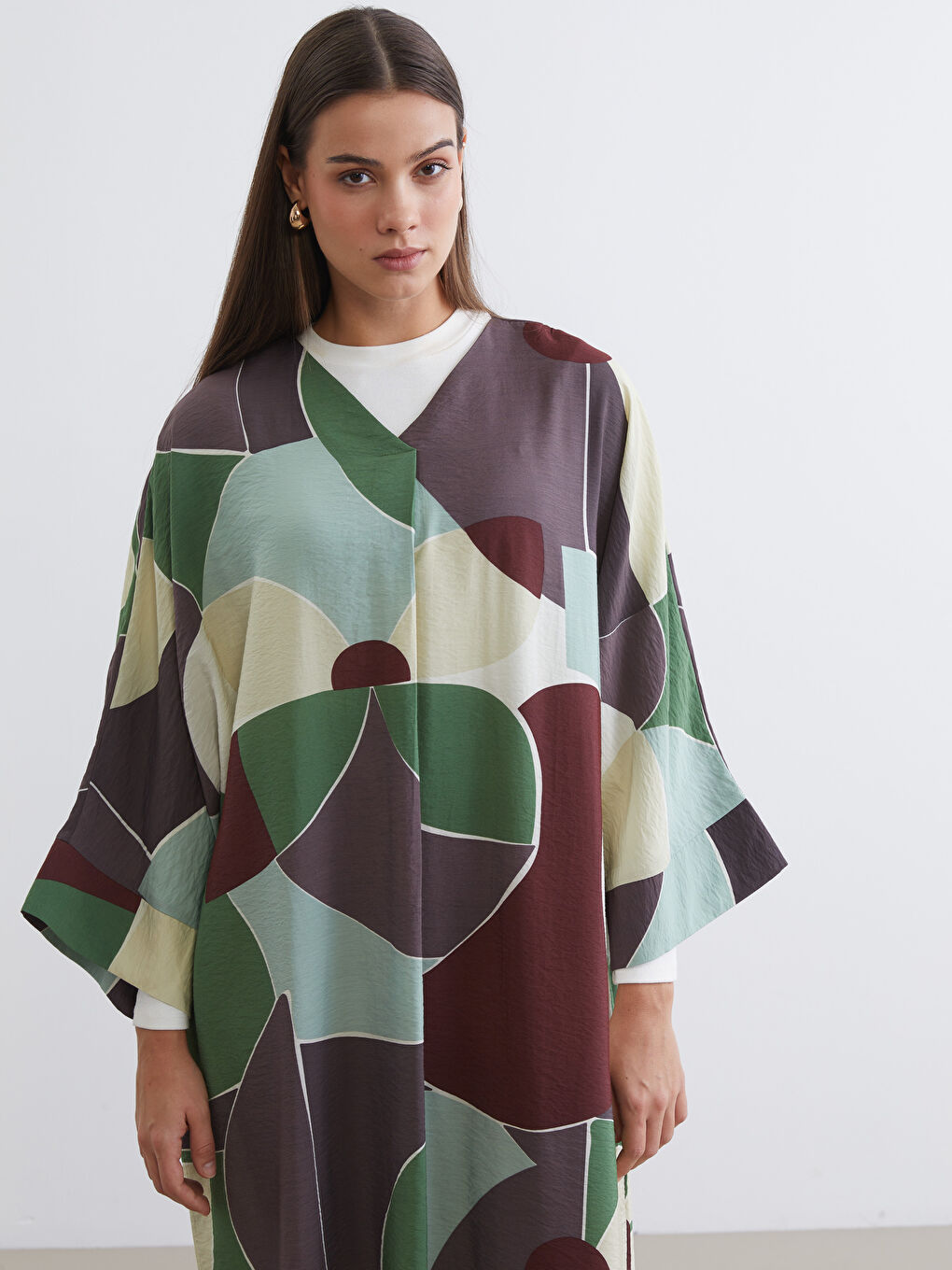 فستان اخضر نساء-1