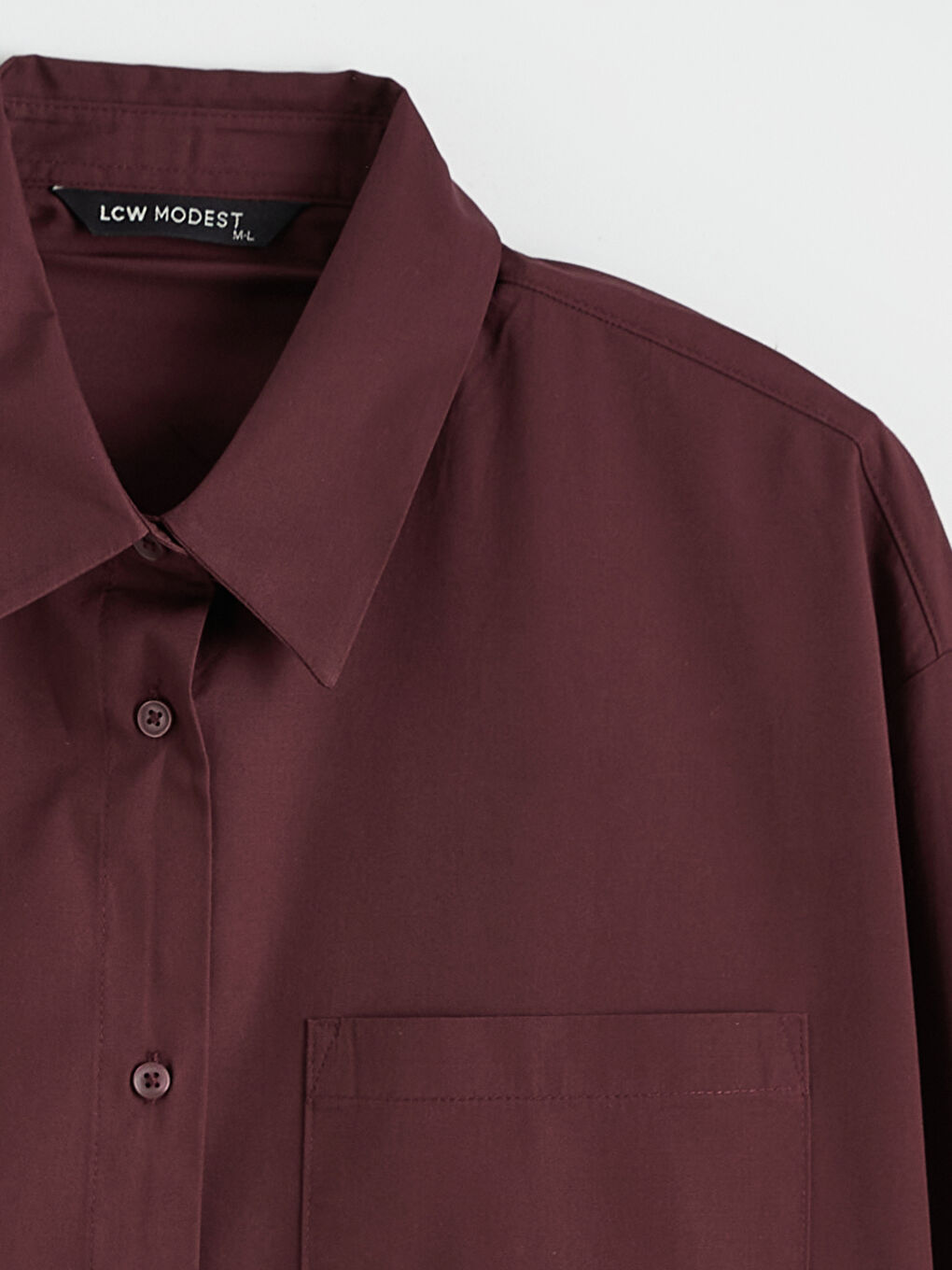 Oversized Poplin Women's Shirt Tunic-5