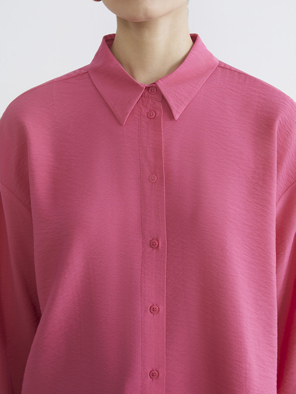 Оверсайз габардинова сорочка-туніка для жінок-2