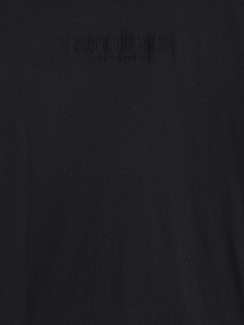 Siyah Bisiklet Yaka Baskılı Penye Erkek Tişört-5