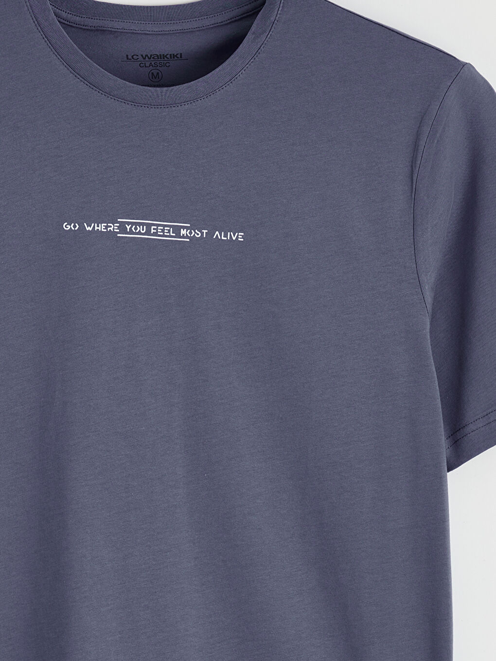 Crew Neck Printed Jersey Men's T-Shirt-5