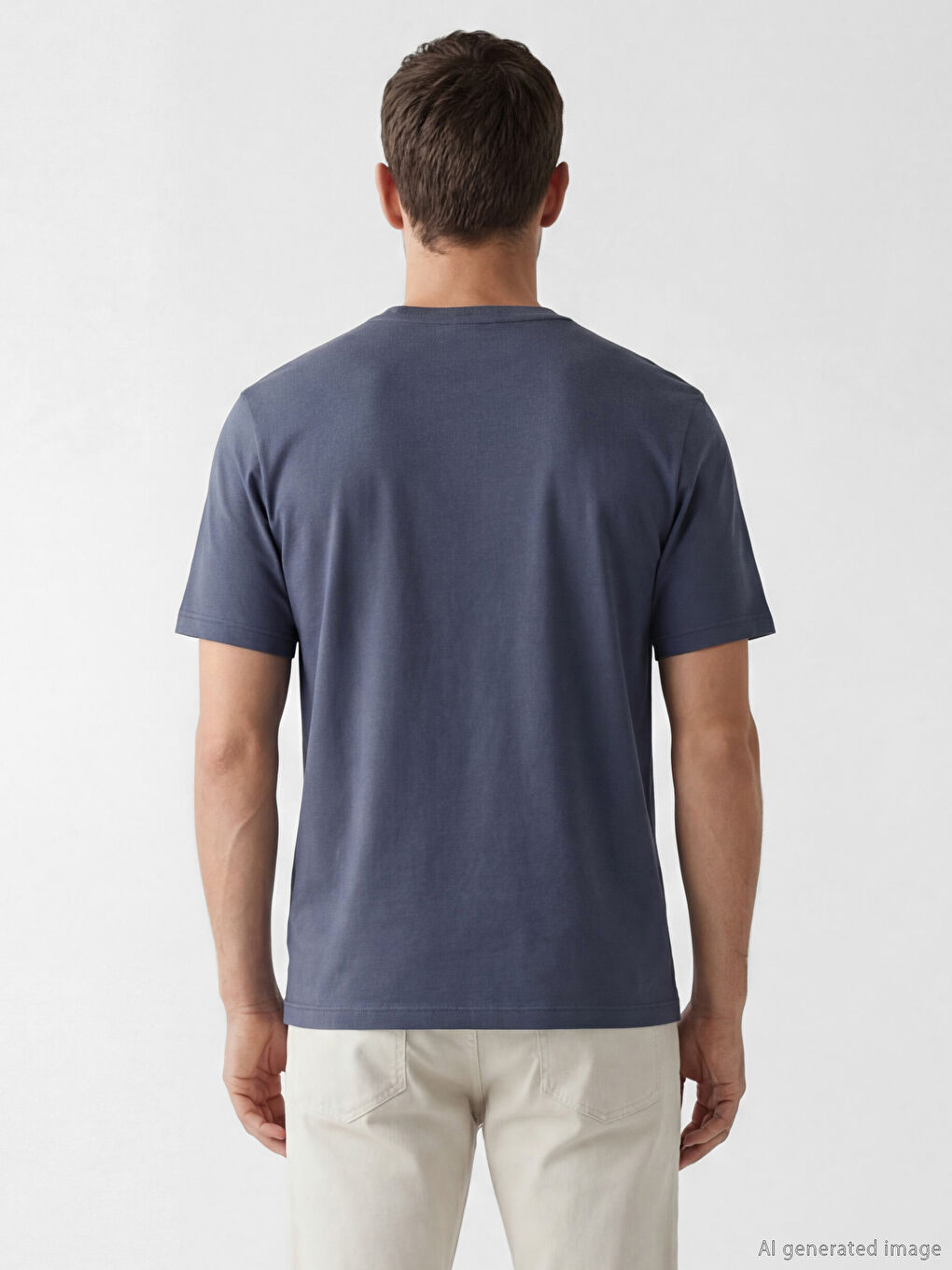 Crew Neck Printed Jersey Men's T-Shirt-2